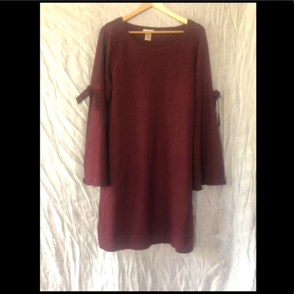 Bell Sleeve Sweater Dress